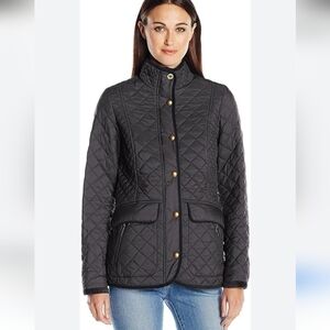 Joules Women's Quilted Black Jacket